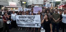 Kadıköy’de ODTÜ’ye destek eylemi