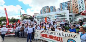 Adkoturk ve Bel Karper işçileri ekmek mücadelelerini İstanbul’a taşıdı