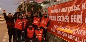 İstanbul Kartal’daki Rifis Makina işçileri direnişlerine kararlılıkla devam ediyor