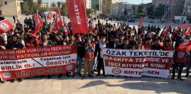 Özak Tekstil işçisi patron-sendika ağası düzenine karşı mücadeleyi seçti!