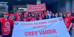 İstanbul Kalkınma Ajansı’nda işçiler “eksi enflasyon” dayatmasına ve baskılara karşı grevde!